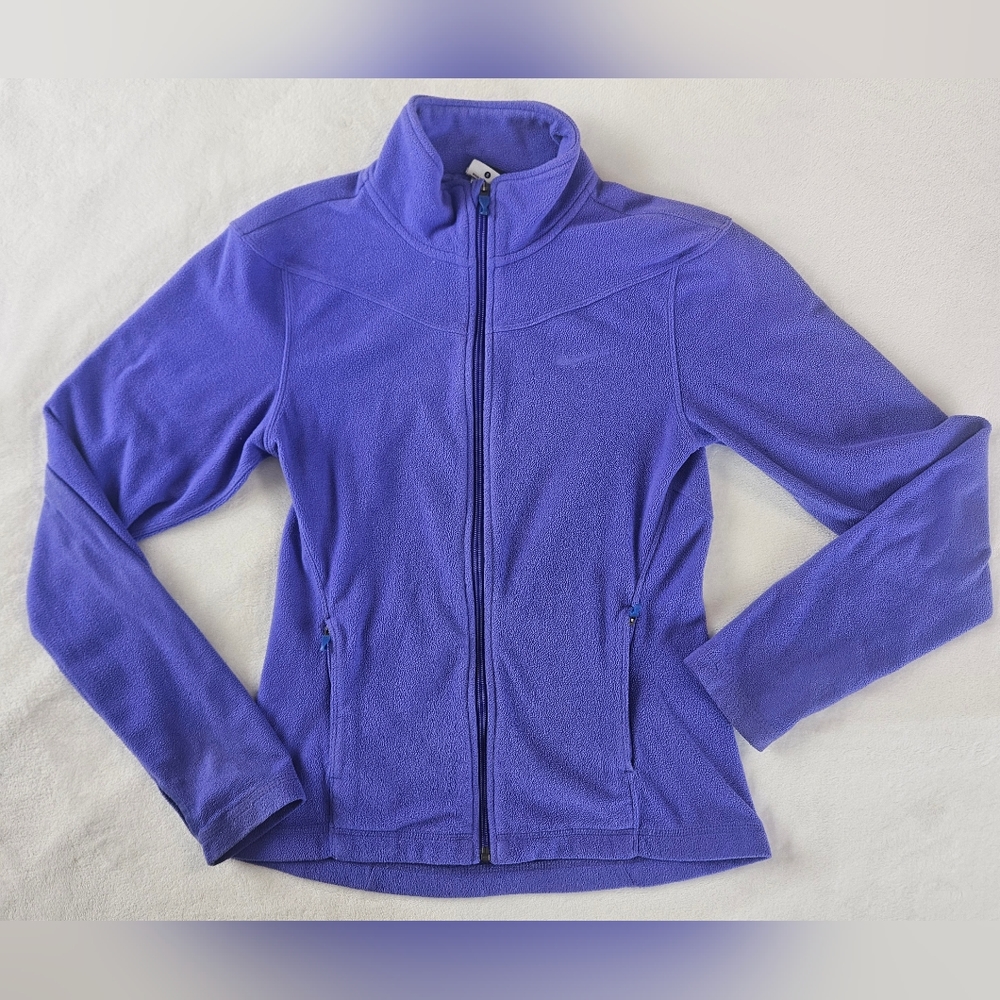 Nike womens Therma-Fit small purple fleece zip-up jacket